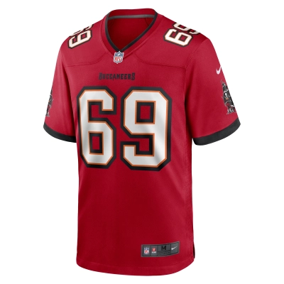 Men's Tampa Bay Buccaneers Cody Mauch  Red Game Jersey 02