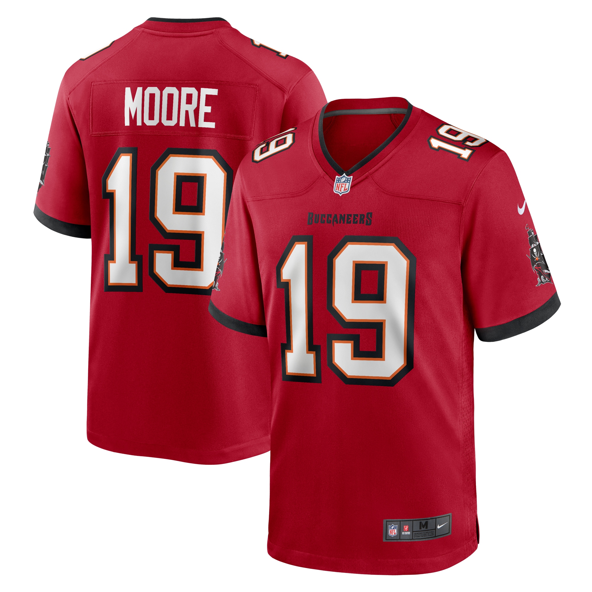 Men's Tampa Bay Buccaneers David Moore  Red Game Jersey