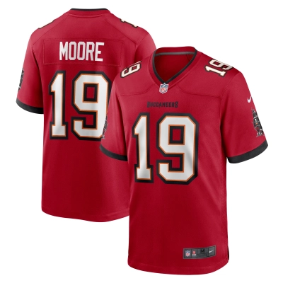 Men's Tampa Bay Buccaneers David Moore  Red Game Jersey 01