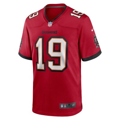Men's Tampa Bay Buccaneers David Moore  Red Game Jersey 02