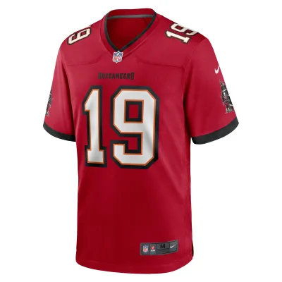 Men's Tampa Bay Buccaneers David Moore  Red Game Jersey 02