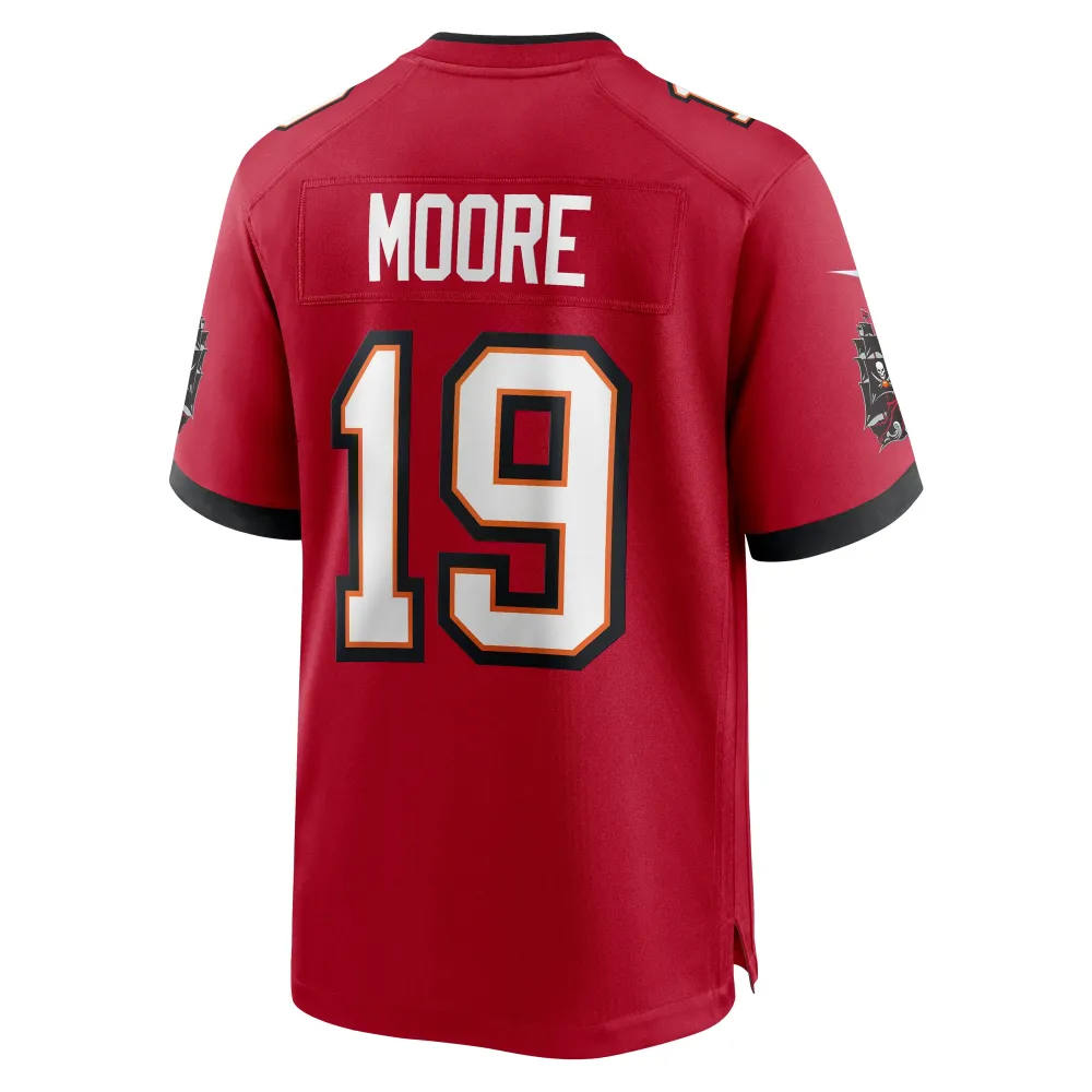 Men's Tampa Bay Buccaneers David Moore  Red Game Jersey