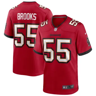 Men's Tampa Bay Buccaneers Derrick Brooks Red Game Retired Player Jersey 01