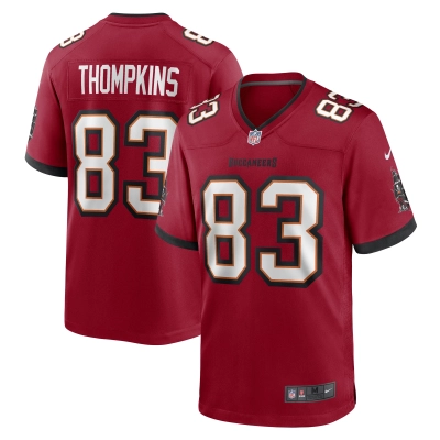 Men's Tampa Bay Buccaneers Deven Thompkins Red Game Player Jersey 01