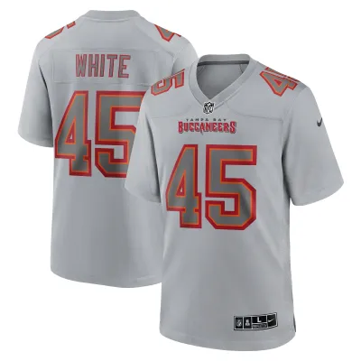 Men's Tampa Bay Buccaneers Devin White Gray Atmosphere Fashion Game Jersey 01