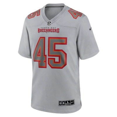 Men's Tampa Bay Buccaneers Devin White Gray Atmosphere Fashion Game Jersey 02
