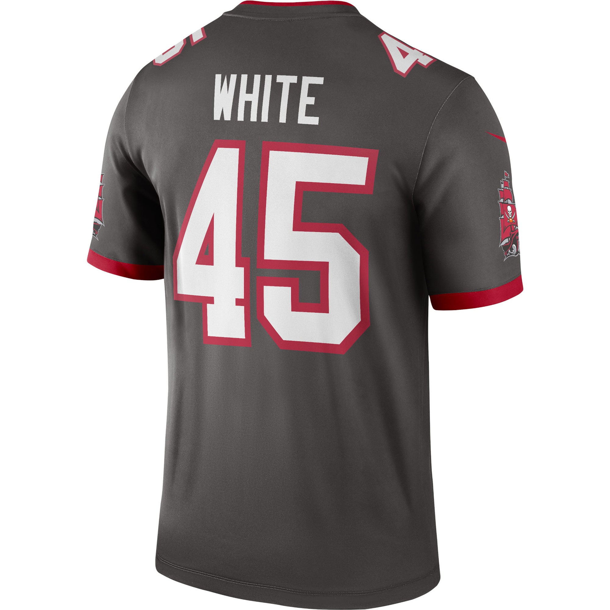 Men's Tampa Bay Buccaneers Devin White Pewter Alternate Legend Jersey