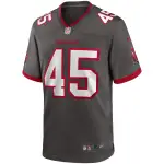 Men's Tampa Bay Buccaneers Devin White Pewter Game Jersey