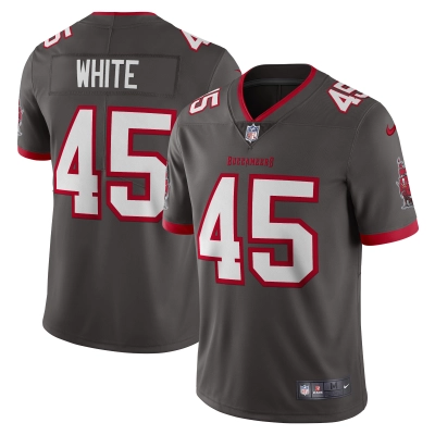 Men's Tampa Bay Buccaneers Devin White Pewter Vapor Limited Jersey 01
