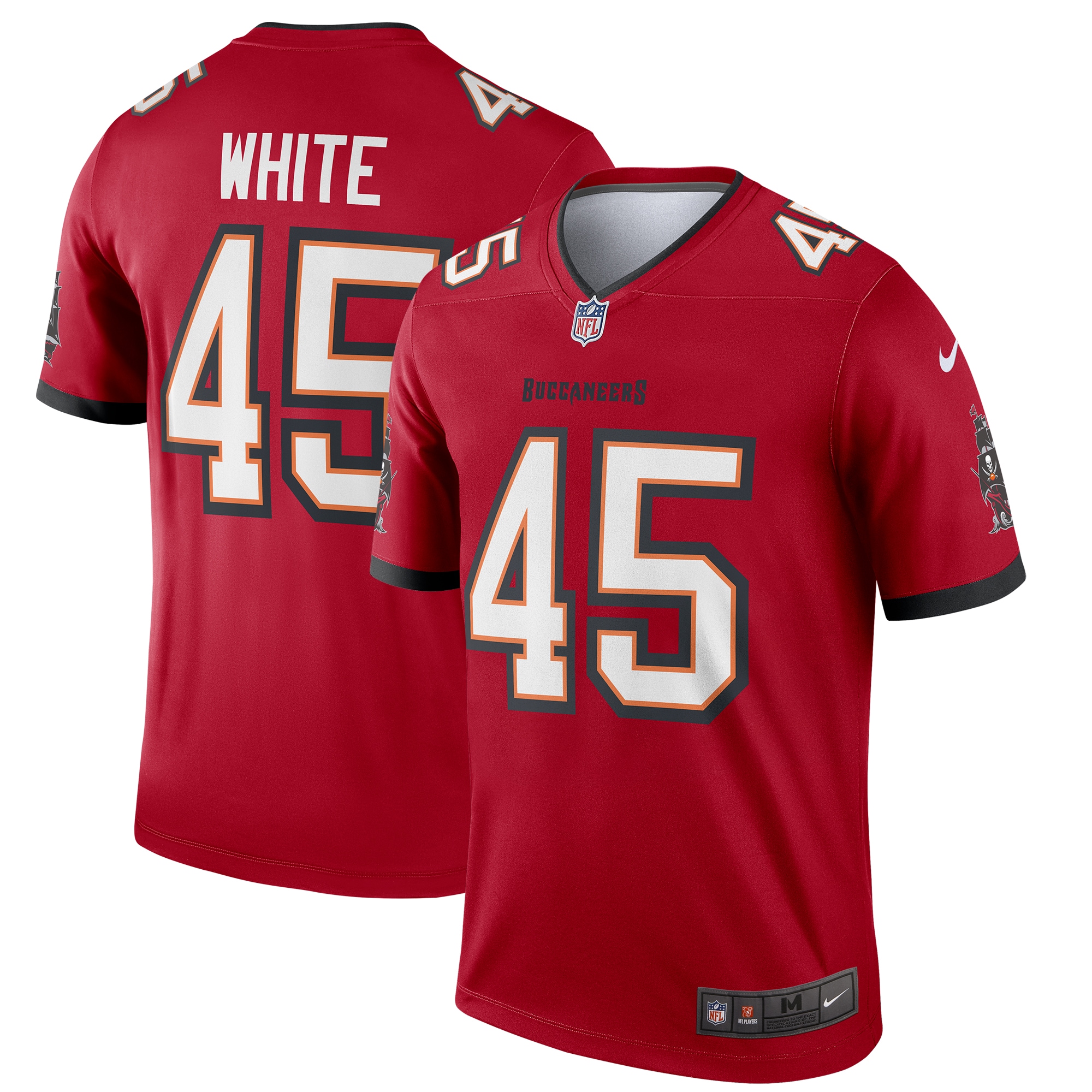 Men's Tampa Bay Buccaneers Devin White Red Legend Jersey