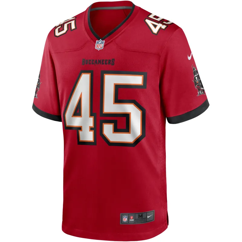 Men's Tampa Bay Buccaneers Devin White Red Player Game Jersey