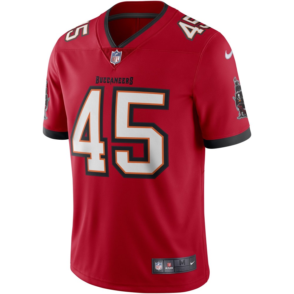 Men's Tampa Bay Buccaneers Devin White Red Vapor Limited Jersey