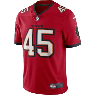 Men's Tampa Bay Buccaneers Devin White Red Vapor Limited Jersey 02