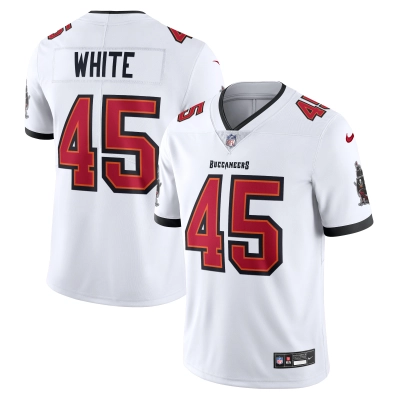 Men's Tampa Bay Buccaneers Devin White White Vapor Untouchable Limited Jersey 01