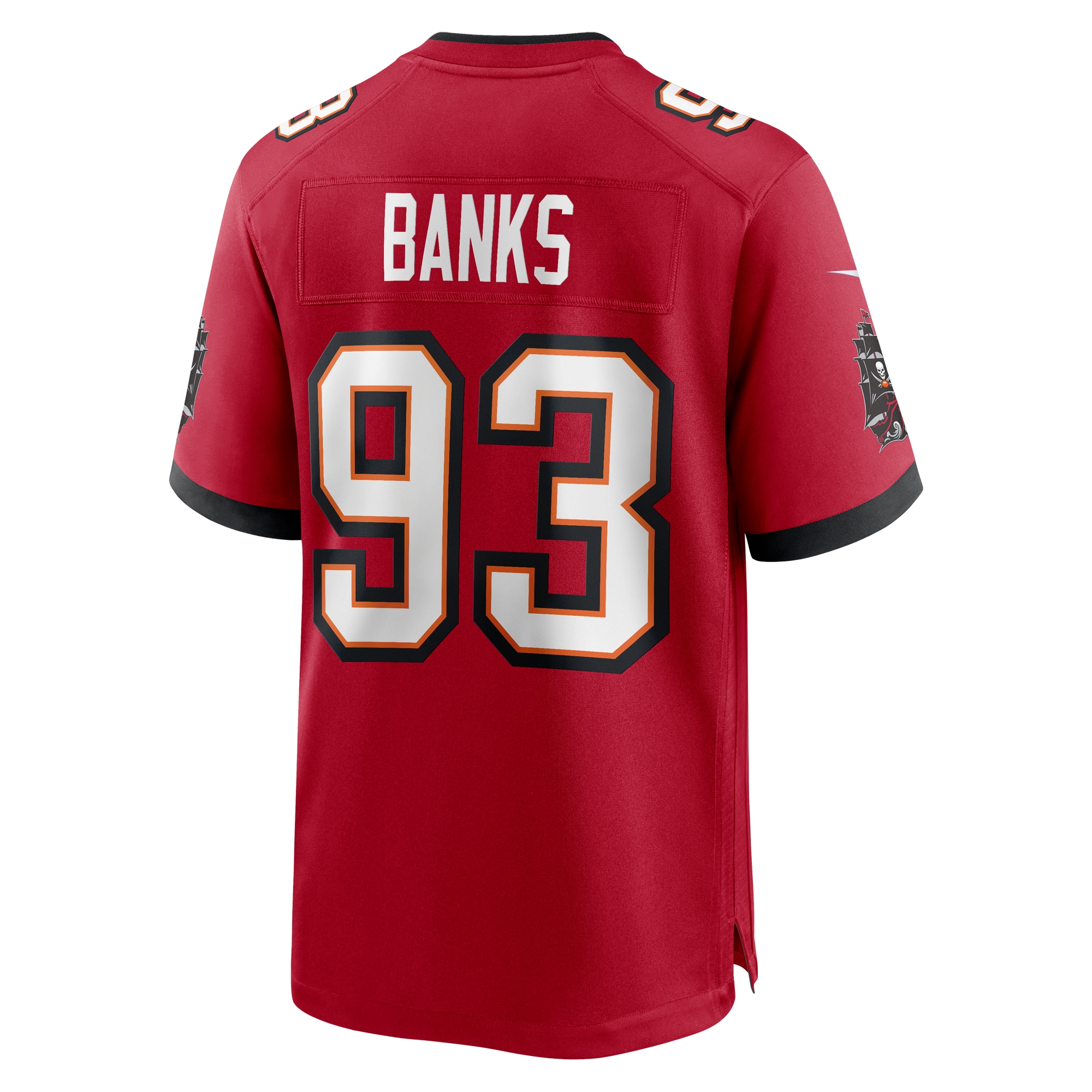 Men's Tampa Bay Buccaneers Eric Banks  Red Game Jersey