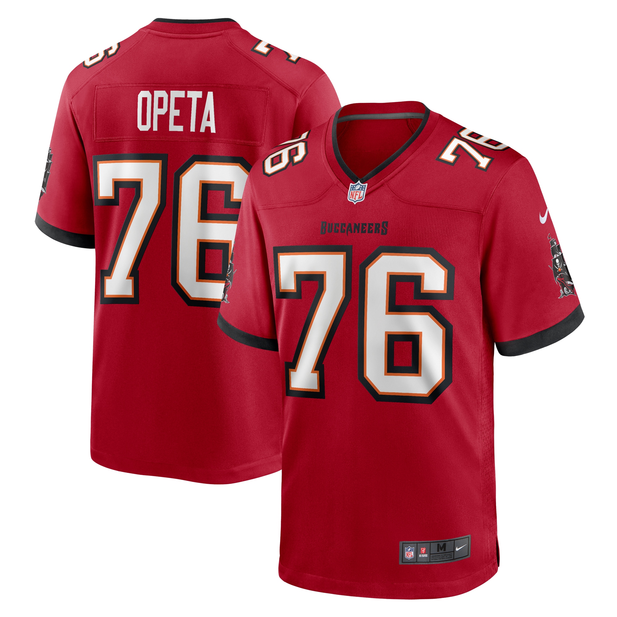 Men's Tampa Bay Buccaneers Iosua Opeta  Red Game Jersey