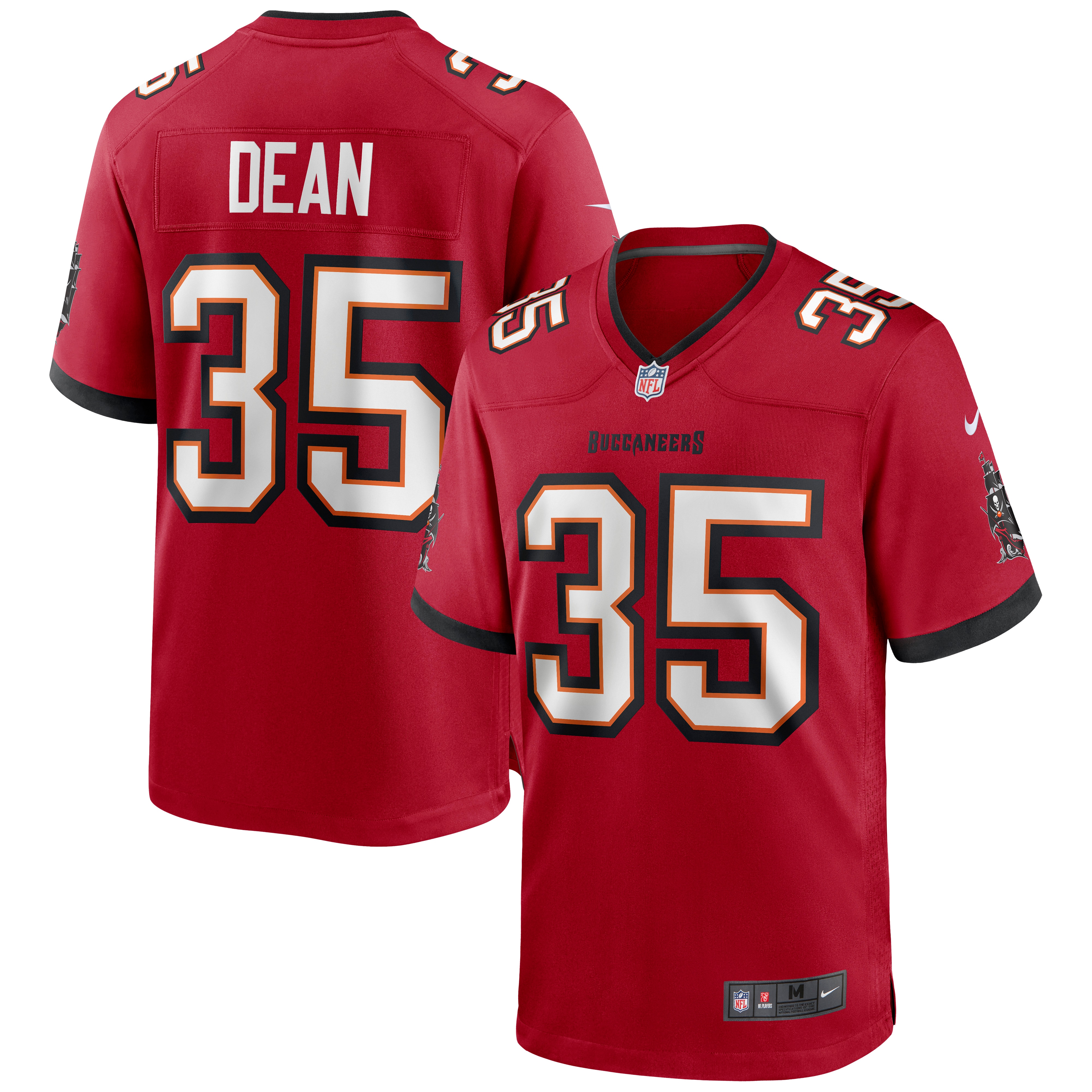 Men's Tampa Bay Buccaneers Jamel Dean Red Game Jersey