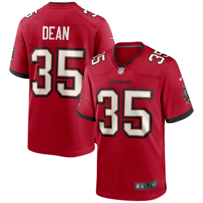 Men's Tampa Bay Buccaneers Jamel Dean Red Game Jersey 01