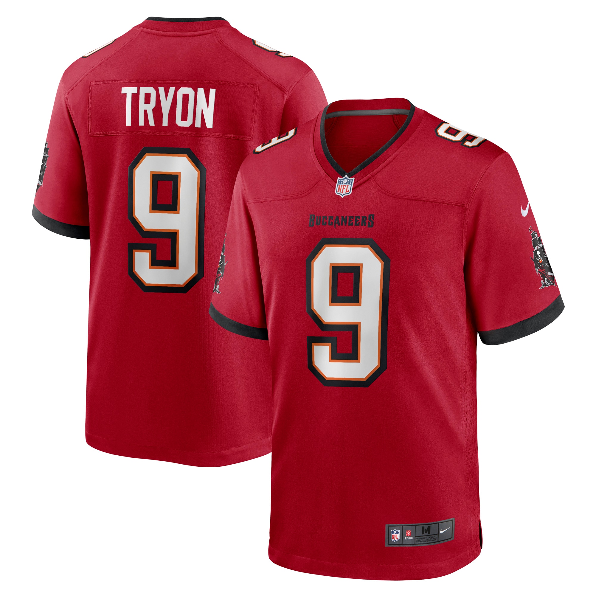 Men's Tampa Bay Buccaneers Joe Tryon Red 2021 NFL Draft First Round Pick No. 32 Game Jersey