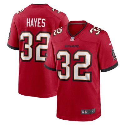 Men's Tampa Bay Buccaneers Josh Hayes  Red Game Jersey 01