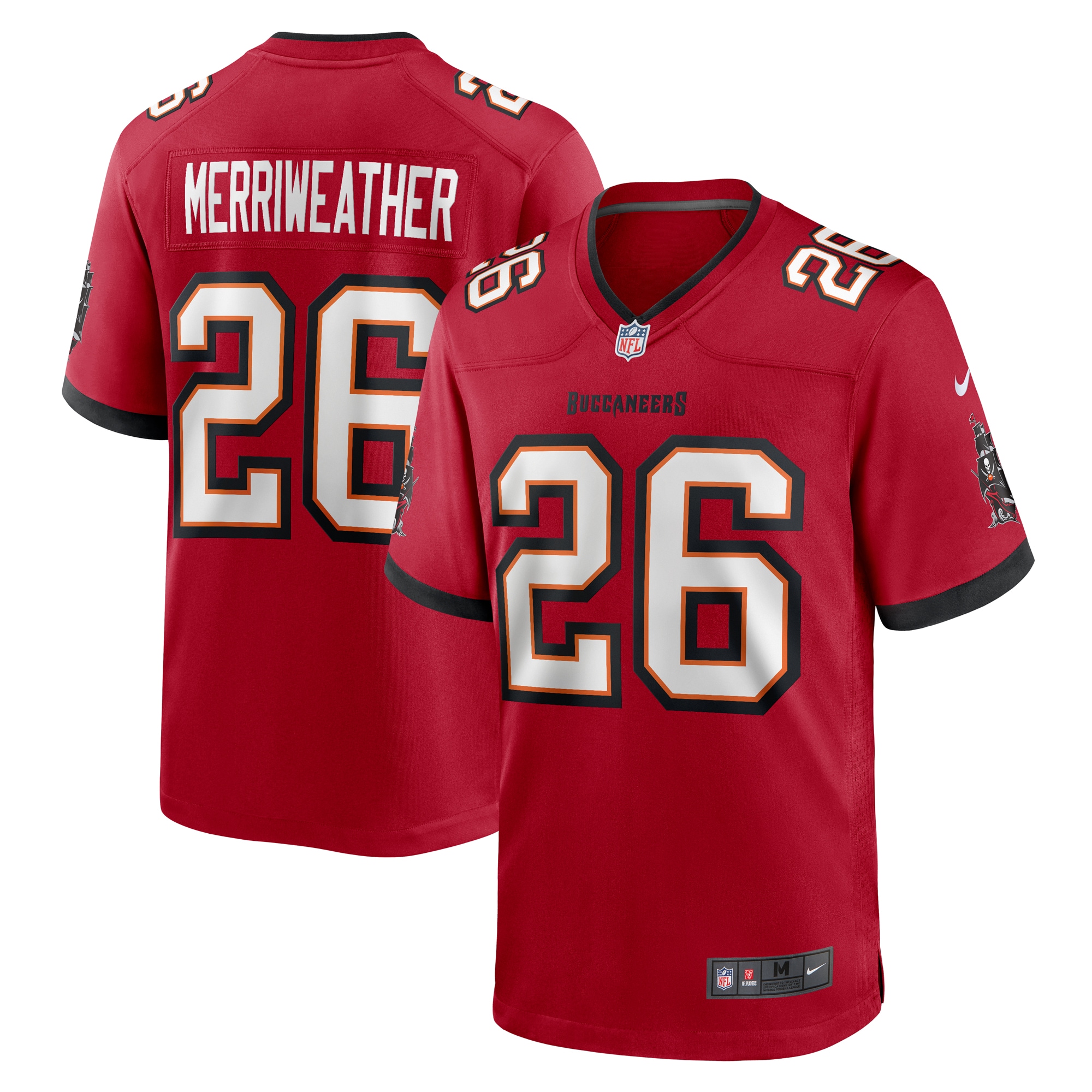 Men's Tampa Bay Buccaneers Kaevon Merriweather  Red Game Jersey
