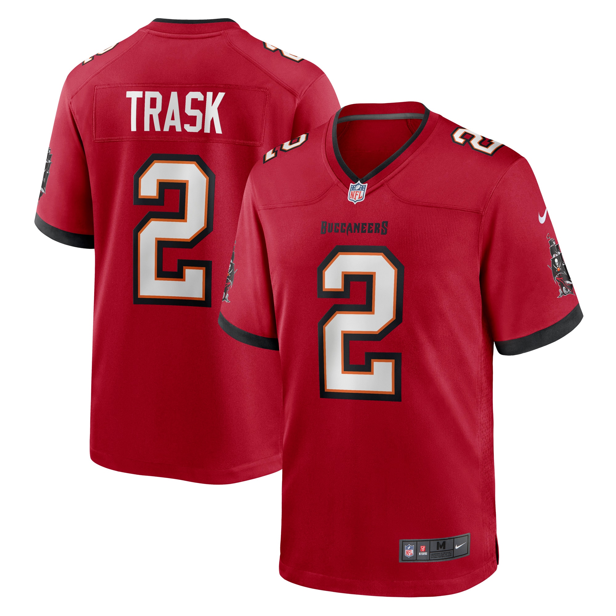 Men's Tampa Bay Buccaneers Kyle Trask Red Game Player Jersey