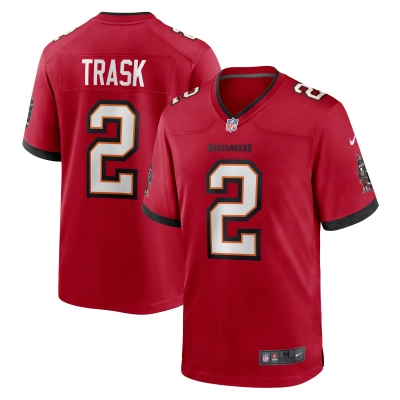 Men's Tampa Bay Buccaneers Kyle Trask Red Game Player Jersey 01