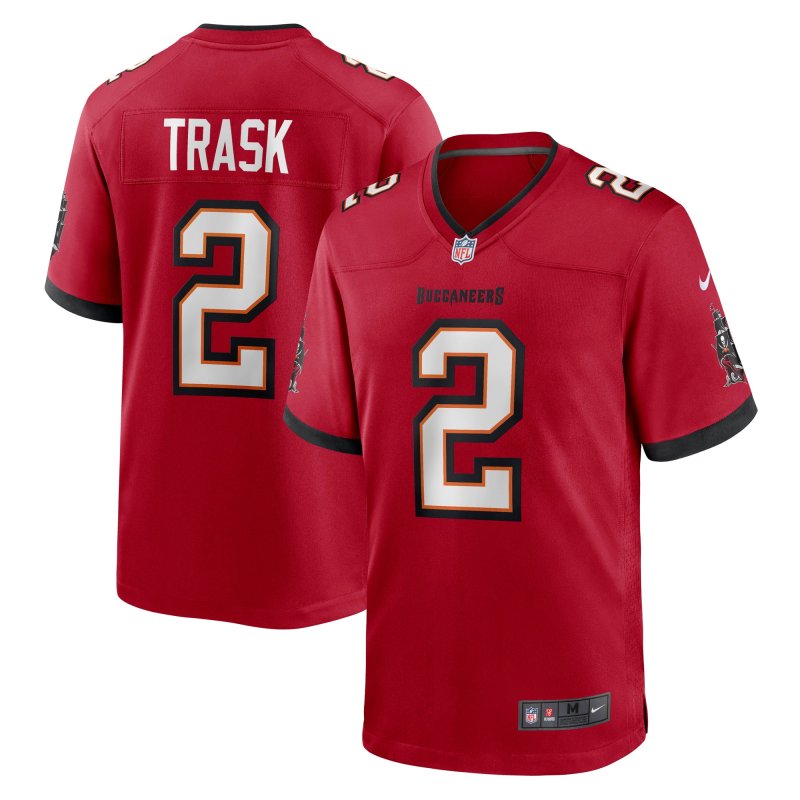 Men's Tampa Bay Buccaneers Kyle Trask Red Game Player Jersey