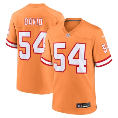 Men's Tampa Bay Buccaneers Lavonte David Orange Throwback Game Jersey 01