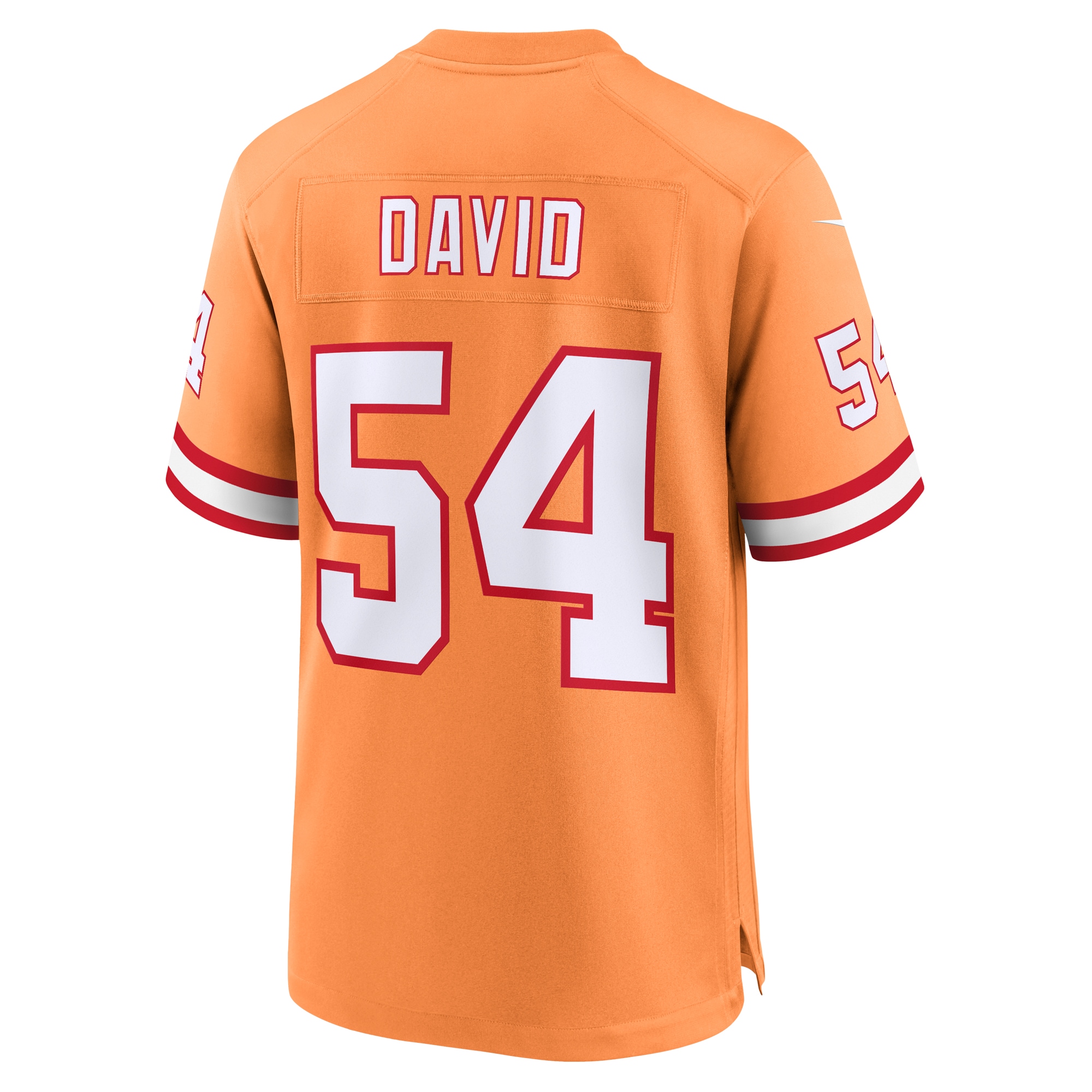 Men's Tampa Bay Buccaneers Lavonte David Orange Throwback Game Jersey
