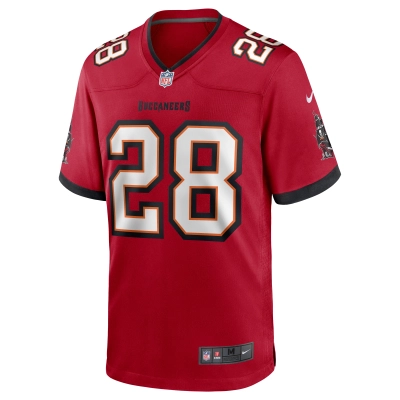 Men's Tampa Bay Buccaneers Leonard Fournette Red Game Jersey 02