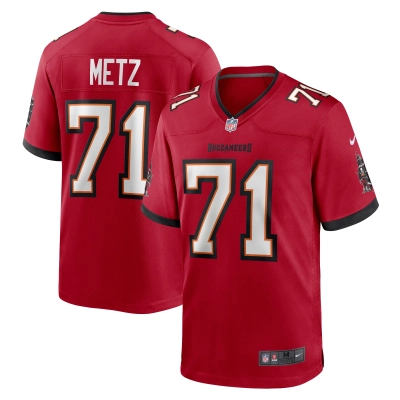 Men's Tampa Bay Buccaneers Lorenz Metz  Red Game Jersey 01