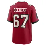 Men's Tampa Bay Buccaneers Luke Goedeke Red Game Player Jersey