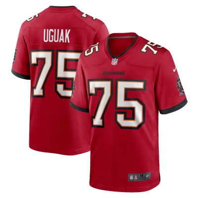 Men's Tampa Bay Buccaneers Lwal Uguak  Red Game Jersey 01