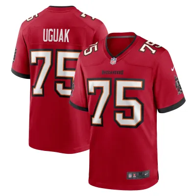 Men's Tampa Bay Buccaneers Lwal Uguak  Red Game Jersey 01
