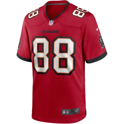 Men's Tampa Bay Buccaneers Mark Carrier Red Game Retired Player Jersey 02