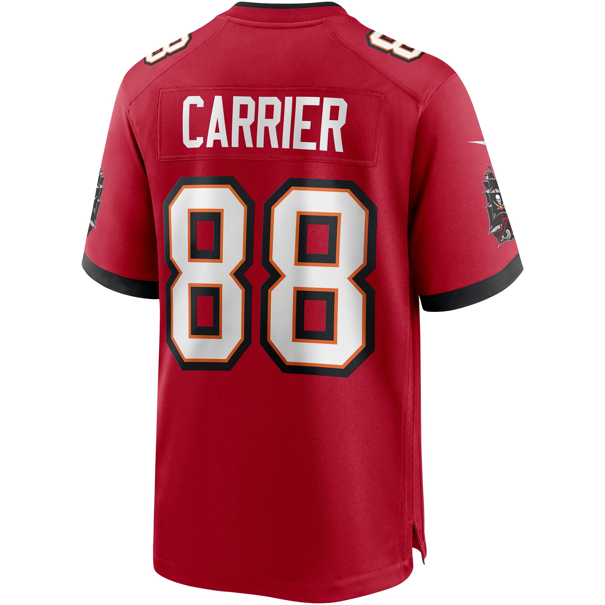 Men's Tampa Bay Buccaneers Mark Carrier Red Game Retired Player Jersey