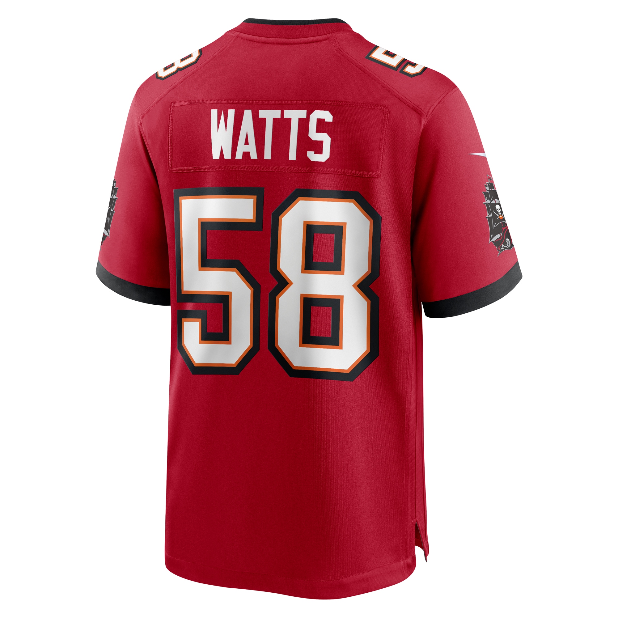 Men's Tampa Bay Buccaneers Markees Watts  Red Game Jersey