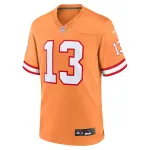 Men's Tampa Bay Buccaneers Mike Evans Orange Throwback Game Jersey