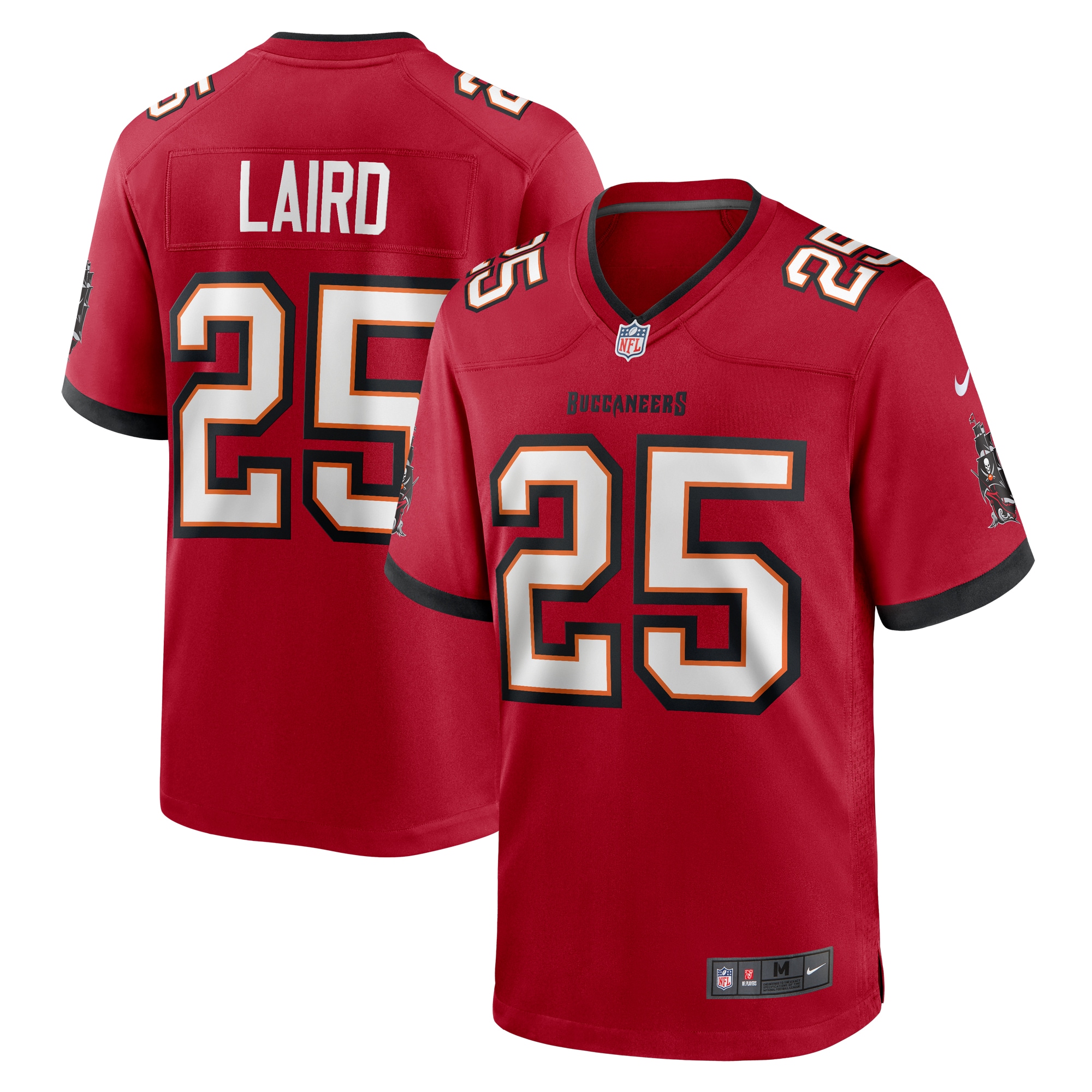 Men's Tampa Bay Buccaneers Patrick Laird  Red Game Jersey