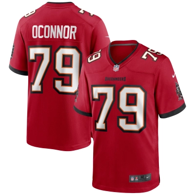 Men's Tampa Bay Buccaneers Patrick O'Connor Red Game Jersey 01