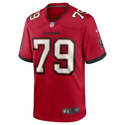 Men's Tampa Bay Buccaneers Patrick O'Connor Red Game Jersey 02
