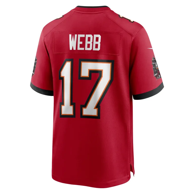 Men's Tampa Bay Buccaneers Raleigh Webb  Red Game Jersey