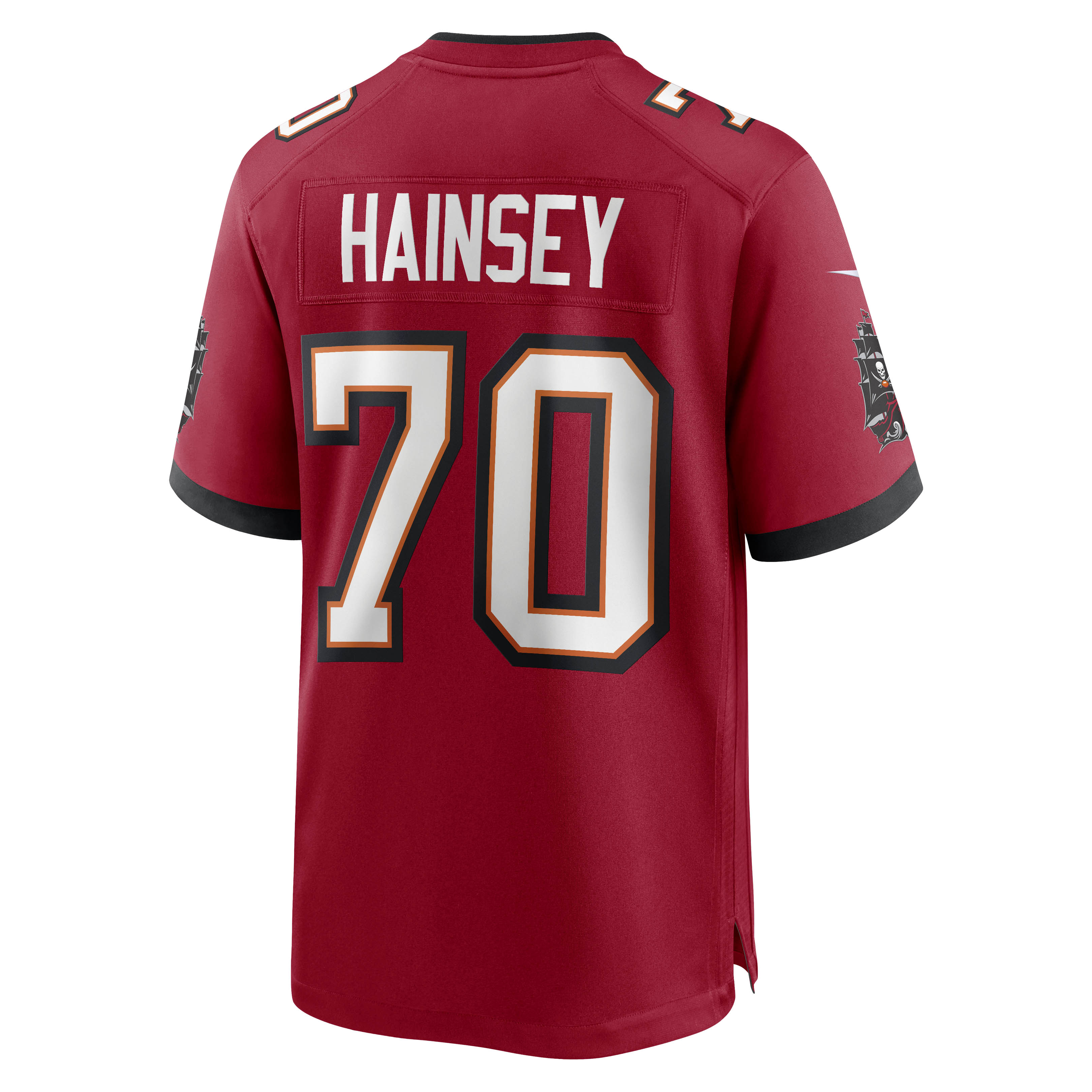 Men's Tampa Bay Buccaneers Robert Hainsey Red Game Jersey