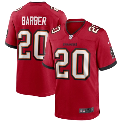 Men's Tampa Bay Buccaneers Ronde Barber Red Game Retired Player Jersey 01