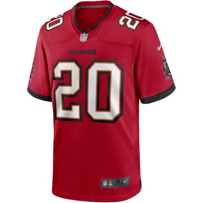 Men's Tampa Bay Buccaneers Ronde Barber Red Game Retired Player Jersey 02