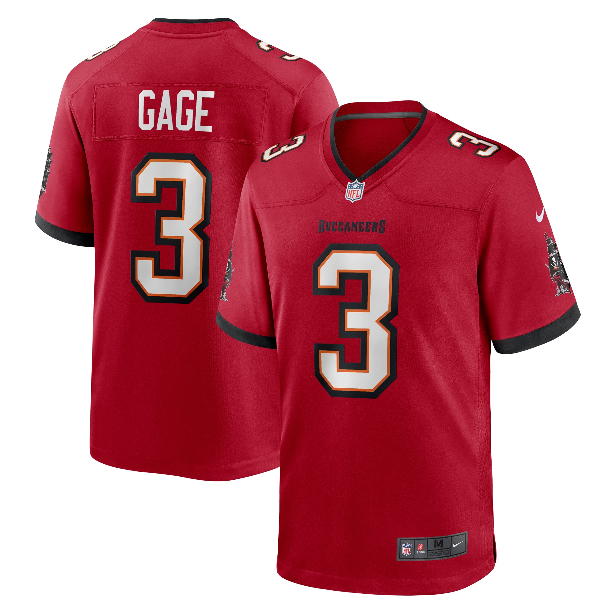 Men's Tampa Bay Buccaneers Russell Gage  Red Game Jersey