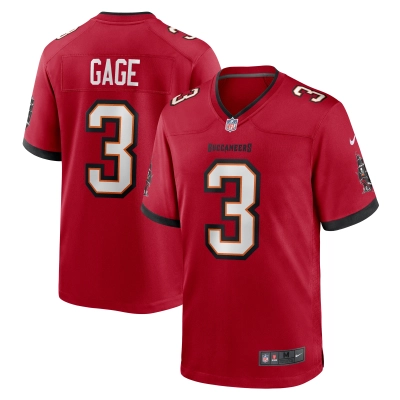Men's Tampa Bay Buccaneers Russell Gage  Red Game Jersey 01