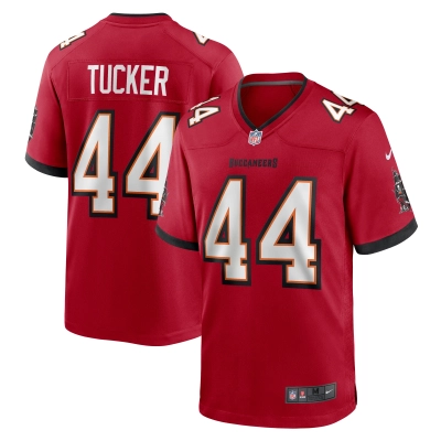 Men's Tampa Bay Buccaneers Sean Tucker  Red Game Jersey 01
