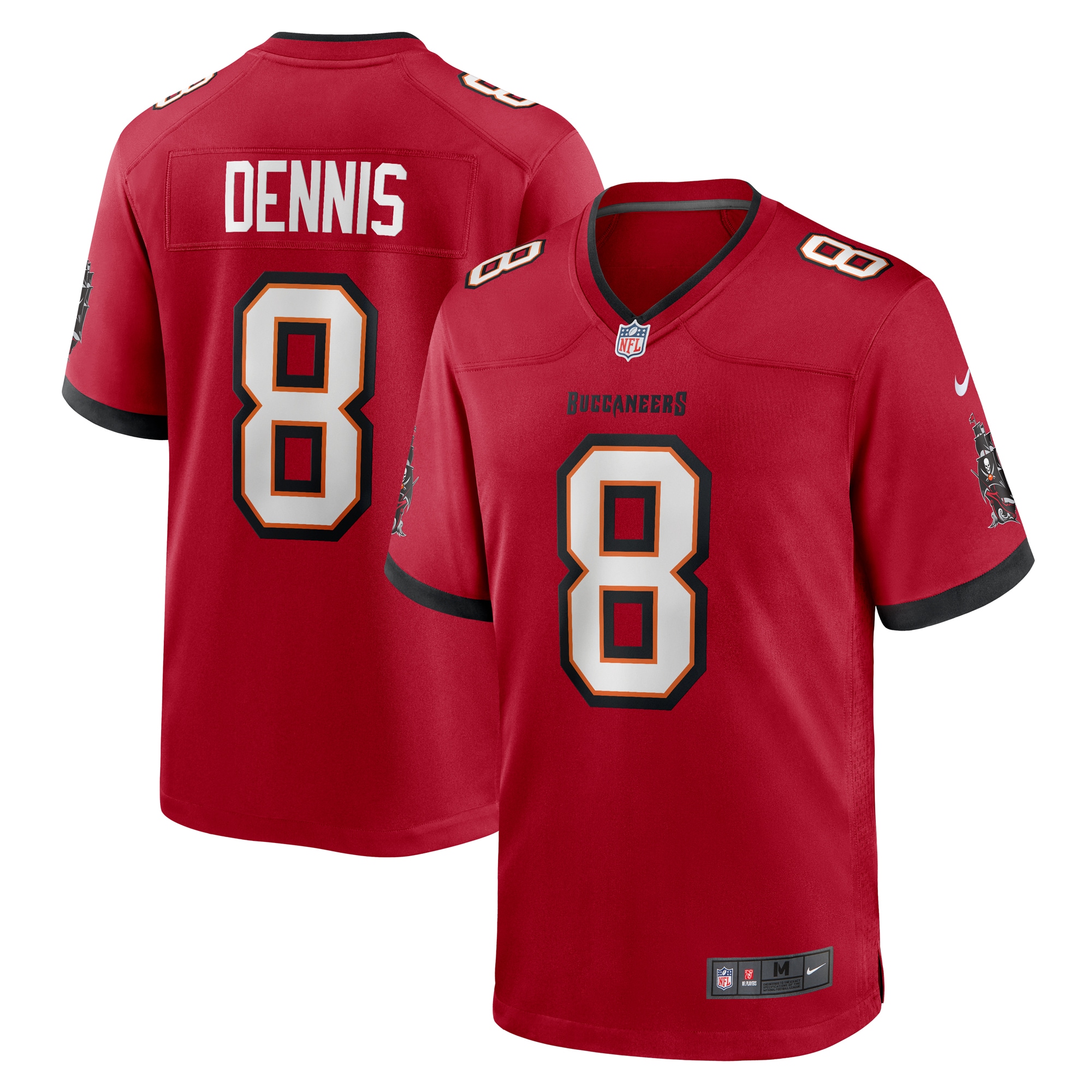 Men's Tampa Bay Buccaneers SirVocea Dennis Red Game Jersey